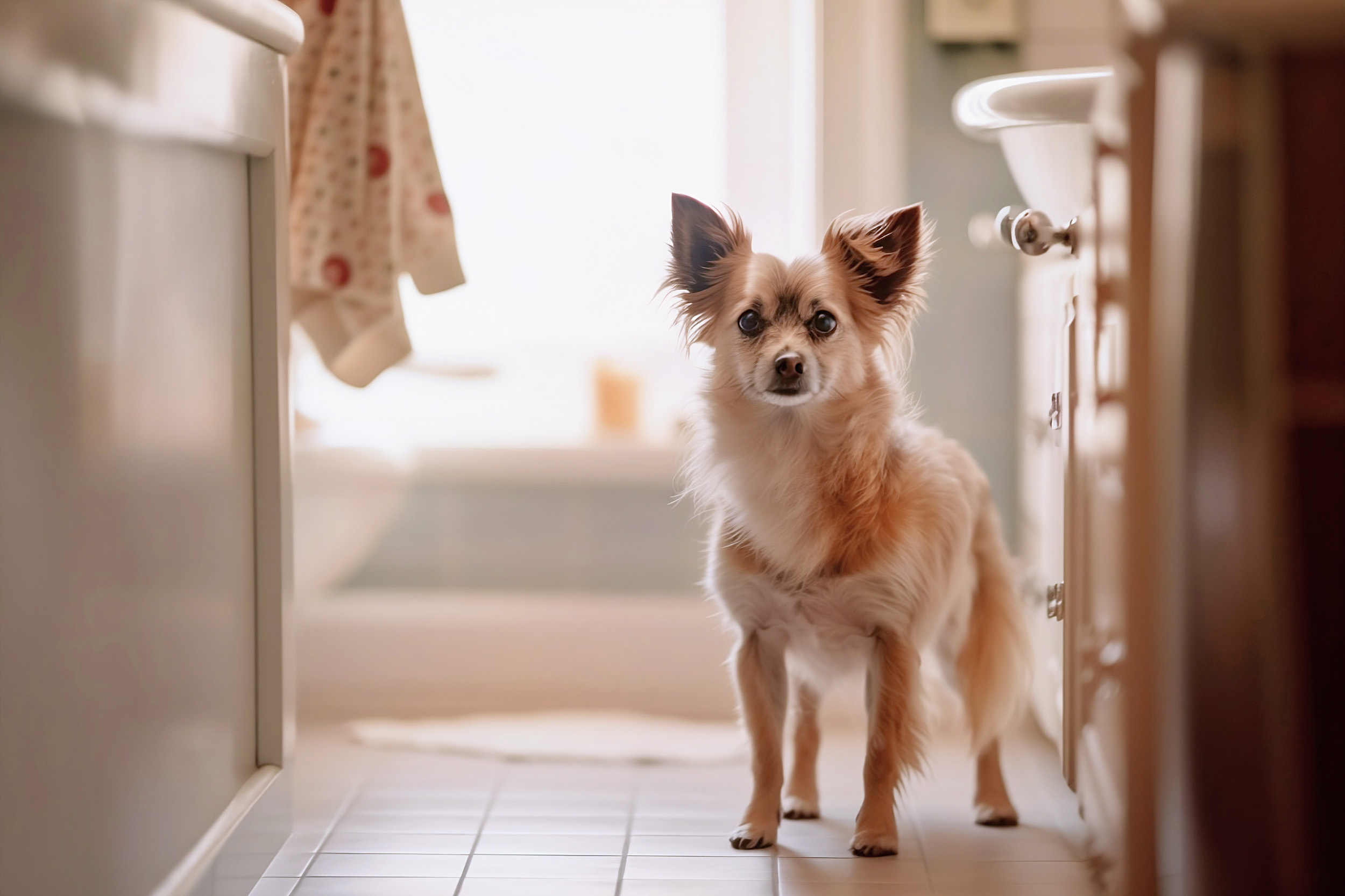 Dogs should be let outside to use the bathroom at least 3-4 times a day